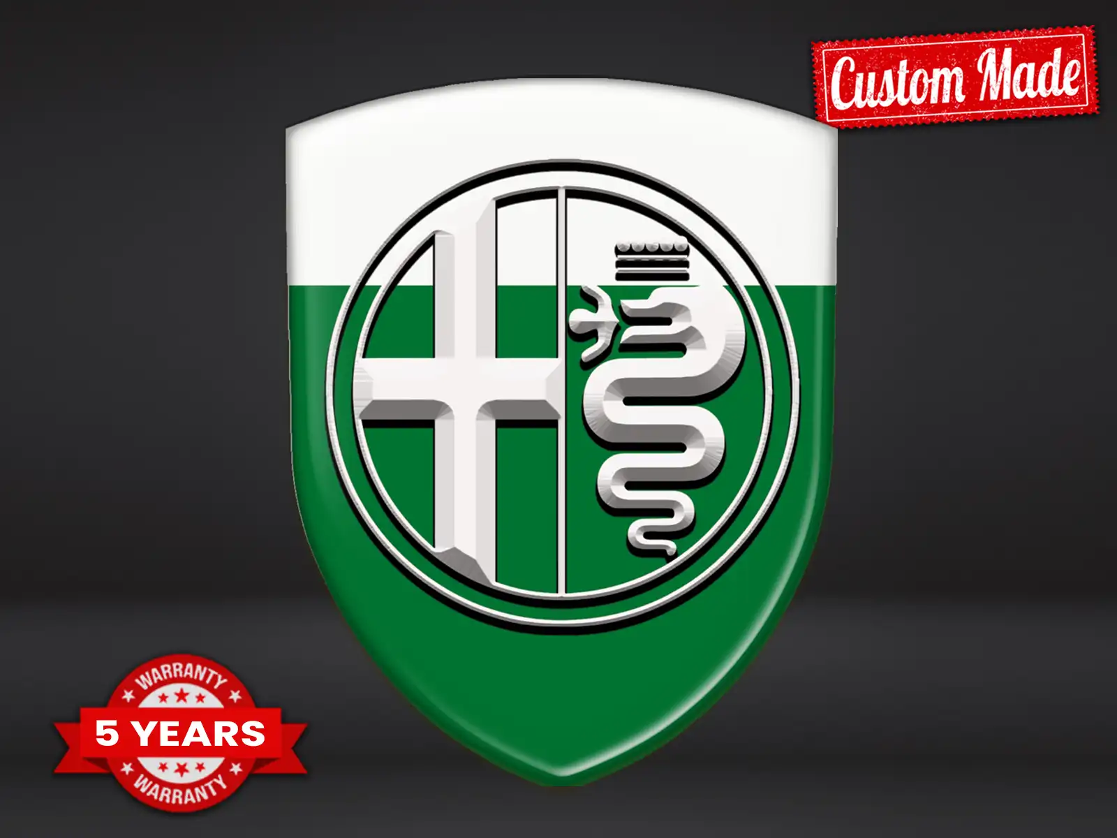 Alfa Romeo Étiquette Étanche Premium Pro Minimaliste
